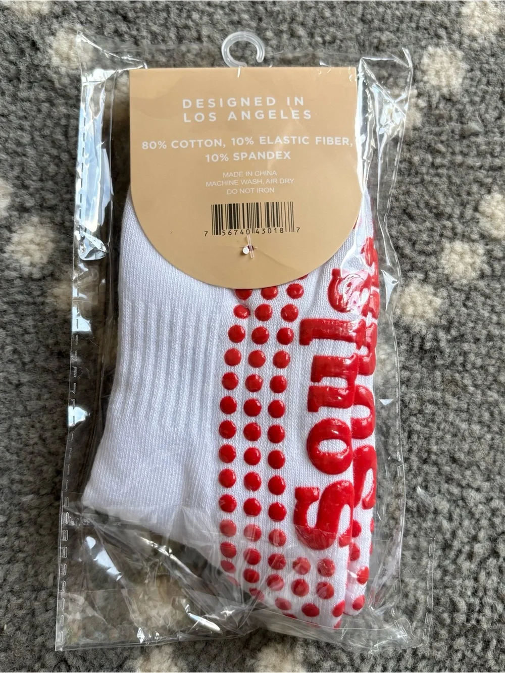 Souls Very Cherry Grip Socks - NWT!